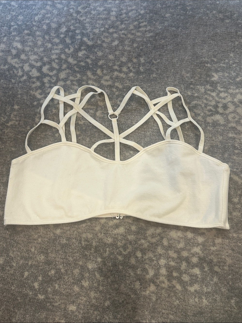Blue Wren White Strappy Bralette - Women SIZE M/L